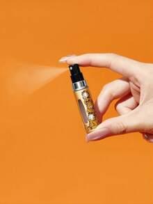 GARFIELD | SHEIN 5ml/0.2oz 金色可填充香水雾化器喷雾瓶，底部填充自泵式可重复使用香水瓶，迷你便携式化妆品瓶液体填充瓶，带可视窗口，适合旅行和乘飞机，猫