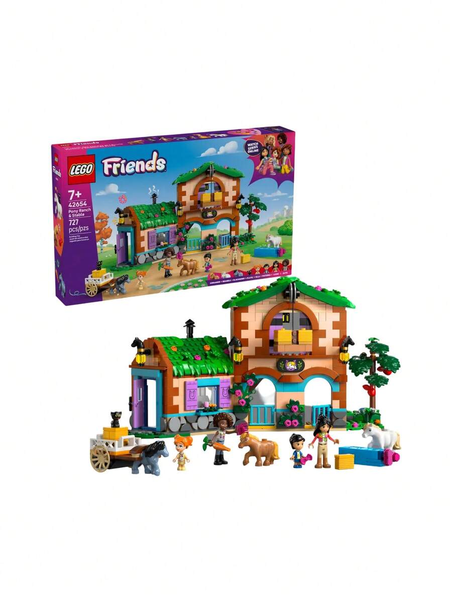 LEGO Friends® Pony Farm & Stable GIRLS FIRST 42654 - Multicolor - View 1