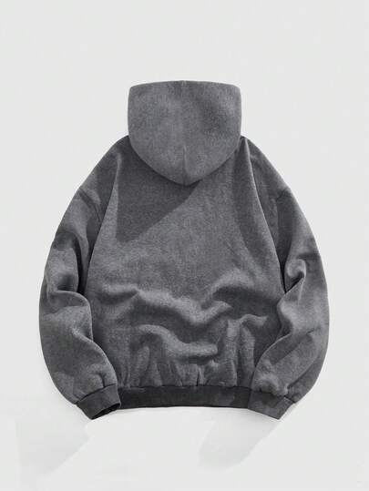 Street Life Men's Casual Flag & Eagle Print Hoodie, Autumn/Winter