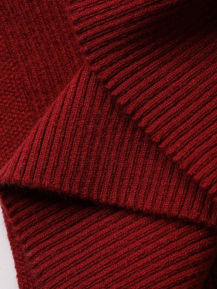 1pc Women's Off Shoulder Fitted Fuzzy Sweater, Autumn/Winter,New Year Y2k