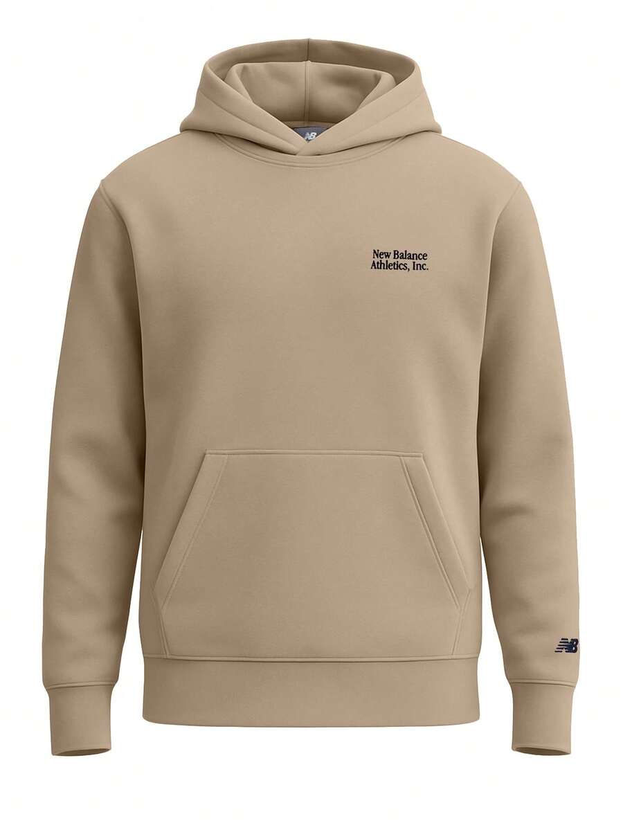 New Balance Men's Sports & Outdoor Hoodies Soft Versatile Warm Casual Home Weekend Beige MT41539SOT - 米色 - 查看 1