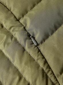 EMERY ROSE Chaqueta acolchada sin mangas con capucha, de talla grande, para otoño/invierno - Verde militar - Ver 9