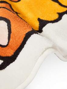 GARFIELD | SHEIN 1 件可爱猫形毛绒装饰地毯和熊，适用于门、浴室、节日，柔软吸水材料，防滑底漆 - 彩色 - 查看 5