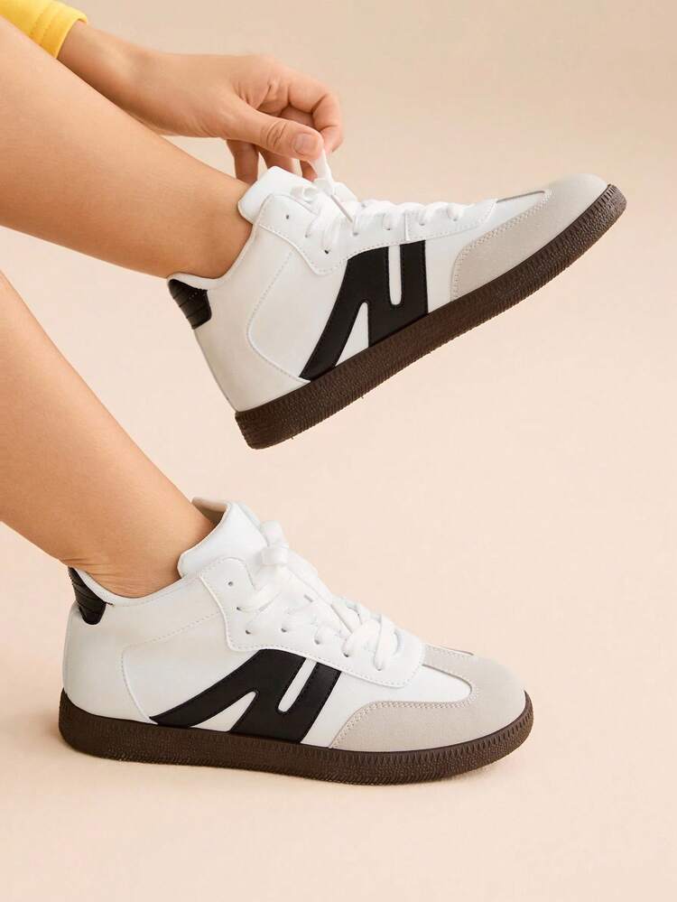 CUCCOO EASI 2025 New Arrival Spring/Autumn Women's Vulcanized Shoes, Fashionable Retro Casual Sneakers