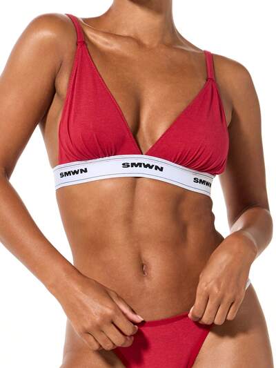 SUMWON WOMEN Bralette triangle avec bande de marque