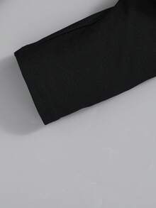 SHEIN Ensemble décontracté 2 pièces pour garçon : T-shirt à manches longues col rond et pantalon, style color block. Tenue de sport pour garçons, vêtements de sport pour enfants - Bleu azur - Voir 4