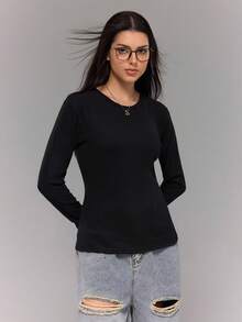Set de 3 camisetas acanaladas con textura para adolescentes - Multicolor - Ver 3