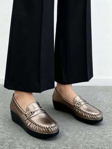 Women Loafers Shoes - Sampanye - View 3