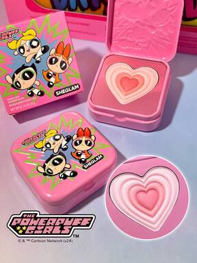 The Powerpuff Girls X SHEGLAM Rubor En Polvo Tough Love Shimmer Blush-Utonium, Rubor En Polvo Suave Para , Pigmento Natural, No Graso, Difuminable, Maquillaje Facial Rare Marca Belleza Maquillaje CosméTico Para Mujeres NiñAs Perfecto Para OtoñO Invierno Ideal Para Y2K Elegante Moda Adecuado Para CumpleañOs Navidad Presente Fiesta Listo Mejor Color