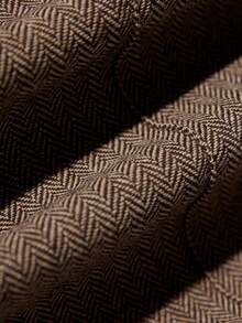 Aveloria Modichic Casual Herringbone Pattern Long Pants, Suitable For Commuting, Autumn/Winter - Brown - View 7