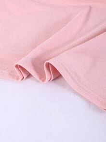 Sweetra Young 3pcs/Set Casual Relaxed Soft Solid Color Cardigan, Camisole, And Slim Flare Pants For Teen Girl Suitable For Everyday Wear Fall Winter - Pink - View 7