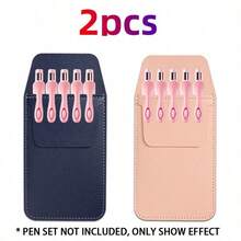 1/2pcs Nurse Pen Bag, Front Fixing Pocket Design, Anti-Leakage, Thickened Medical Pen Bag, PVC Material, Multi-Color Available - Multicolor - View 29