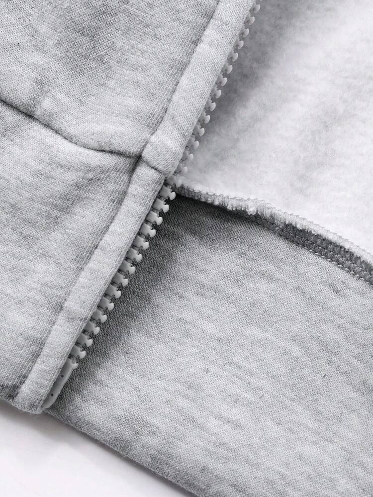 Women's Contrast Color Patchwork Loose Open Front Hooded Fleece Sweatshirt, Casual City Style Jacket,Winter Hoodies