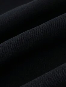 SHEIN Unity 黑色圣诞树印花宽松圆领长袖卫衣，秋冬 - 黑色 - 查看 7