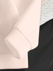 SHEIN 秋季套装，女童休闲时尚创意可爱卡通兔子爱心蝴蝶结装饰字母印花卫衣和黑色打底裤两件套，秋冬季保暖舒适。 - 彩色 - 查看 6