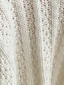 Soleia Women's Gradient Knit Deep V Backless Romper, Sexy & Fashionable Fitted, Suitable For Party, Date, Afternoon Tea, Boho Vacation, Beach Crochet Tank Top Knitted Bathing Suit Crochet Bathing Suit Boho Tank Top Women Knit Top Women - White - View 7