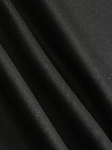 SHEIN PETITE Váy Halloween màu tương phản đen trắng dành cho nữ, Trang phục dự tiệc hóa trang - màu đen - Xem 5