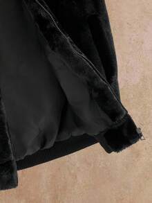 Manfinity NXTstreet New Autumn/Winter Fashionable Men Faux Fur Vest Sleeveless Jacket - Black - View 9