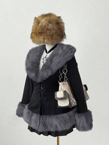 Sunspun Chaqueta de manga larga de uso formal con parches de piel sintética en estilo gótico, medieval y vintage, adecuada para uso diario en tallas grandes