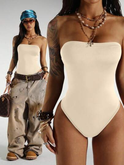 StreetHx Streetwear Women's Sleeveless Bodysuit, Summer