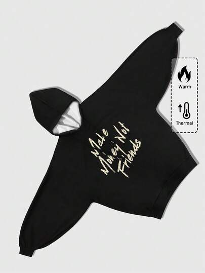 Street Life Men's Batwing Sleeve Street Graphic Print Hoodie