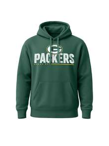 Nike Boy's Pullover Hoodie Green - GREEN WHITE YELLOW BLACK - View 1