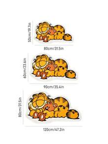 GARFIELD | SHEIN 1 件可爱猫形毛绒装饰地毯和熊，适用于门、浴室、节日，柔软吸水材料，防滑底漆 - 彩色 - 查看 3