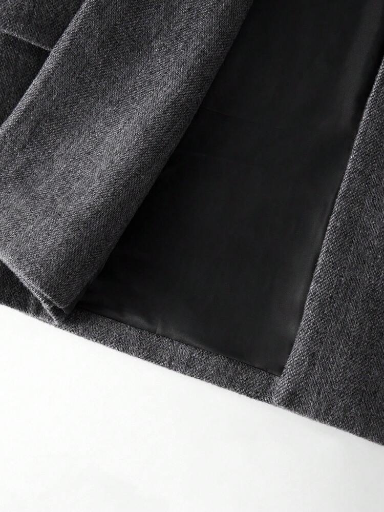 PLUS SIZE WOOL WAIST BELT SUIT BLAZER, VINTAGE STYLE, AUTUMN/WINTER