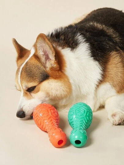 PETSIN 1PC Pet Toy TPR Dog Toy Teething Bowling Ball For Entertainment, Biting, Durable And Interactive Outdoor Dog Toy.