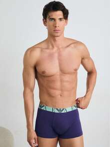 Emporio Armani 3 Pack Men's Boxers - Purple and Mint Green and Black - Xem 2