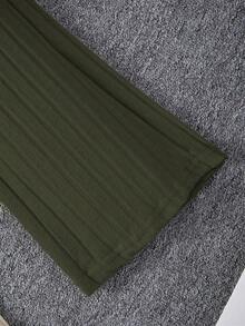 Sparklyn 2pcs/Set Teen Girl Long Sleeve Hooded Sweatshirt With Short Front Long Back Design And Pants, Black Casual