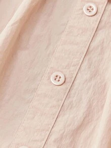 Muvela Quần short mini cạp trễ, dáng chữ A, dây rút thường ngày dành cho nữ, hoàn hảo để mặc hàng ngày và đi du lịch, trang phục mùa thu cho nữ, trang phục trở lại trường, đi chơi - Màu Khaki - Xem 4