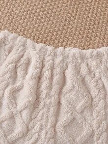 2pcs Teen GirlComfortable Casual Soft Jacquard Diamond Pattern Camisole And Pants Pajama Set