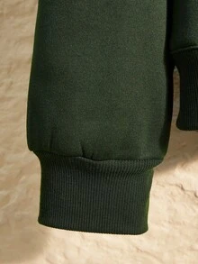 Rusticease Plus Size Women Casual Everyday Commute Simple Solid Color Fleece Dropped Shoulder Loose Pullover Hoodie And Loose Wide Leg Sweatpants 2 Piece Set, Autumn Winter Clothes For Women Winter Clothes For Women Cozy Fall And Winter Clothes For Women