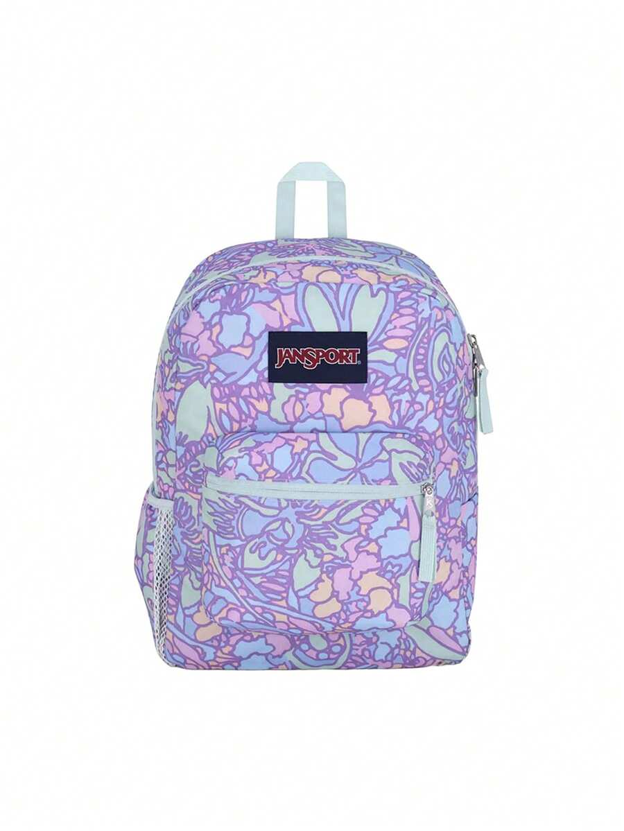 Cross Town Unisex Backpack Fluid Floral - fluid floral pastel lilac - View 1