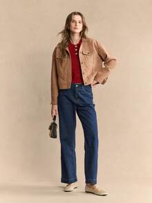 Rosivie 2025年夏季新款法式方头百搭黑色镂空编织低帮透气舒适平底女鞋 - 黃色 - 查看 5