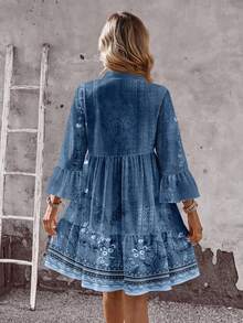 EMERY ROSE 休闲简约花卉印花女式短裙，适合夏季