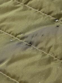 EMERY ROSE Chaqueta acolchada sin mangas con capucha, de talla grande, para otoño/invierno - Verde militar - Ver 10