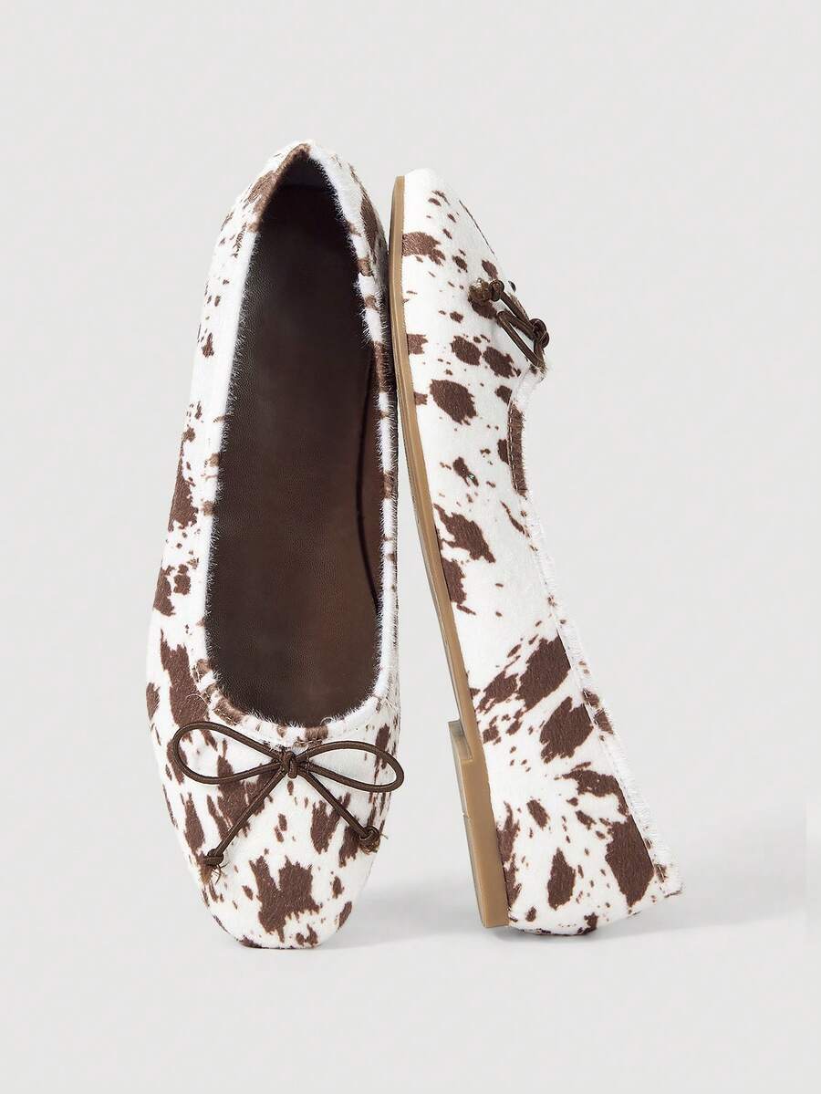 SheIn MOD Mocasines planos casuales de moda negros para mujer - Albaricoque - Ver 1