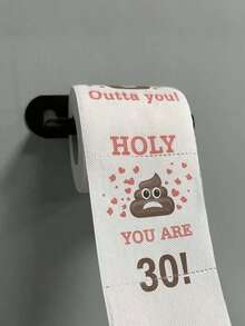 1pc, 30th Birthday Gifts For Men And Women Happy Prank Toilet Paper - 30th Birthday Decorations For Him, Her-Party Supplies Favors Ideas-Funny Gag Gifts - 30 Years Old - View 1
