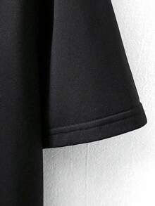 Sport MetroGents Herren Buchstaben Muster Rundhals Loose Fit Kurzarm Sport T-Shirt