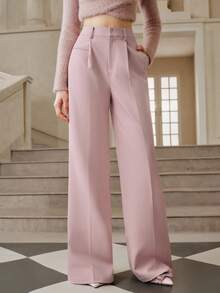 Anewsta Savoree Merrald优雅直筒裤，适合秋季、冬季、新年穿着，时尚别致，圣诞节、外出等场合皆宜，女士冬季服装 - 西瓜粉 - 查看 4
