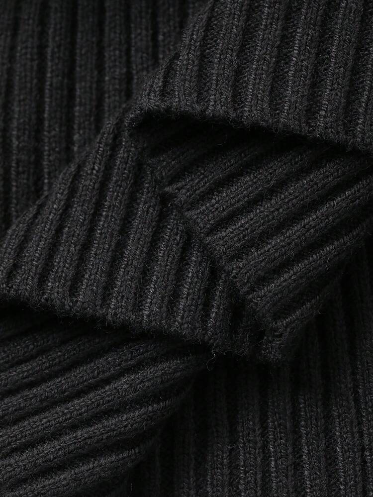 Women V-Neck Bodycon Drawstring Hem Short Sweater Dress