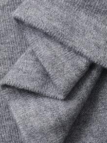 DAZY Women's Basic Lace Patchwork Pullover Sweater, Casual Style, Autumn/Winter - Grey - View 10