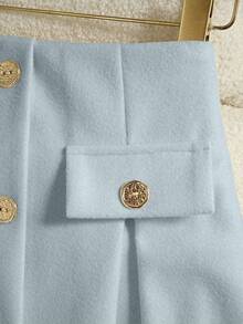 GlowEve Jupe évasée blanche luxueuse et légère pour femmes - Bleu ciel - Voir 4