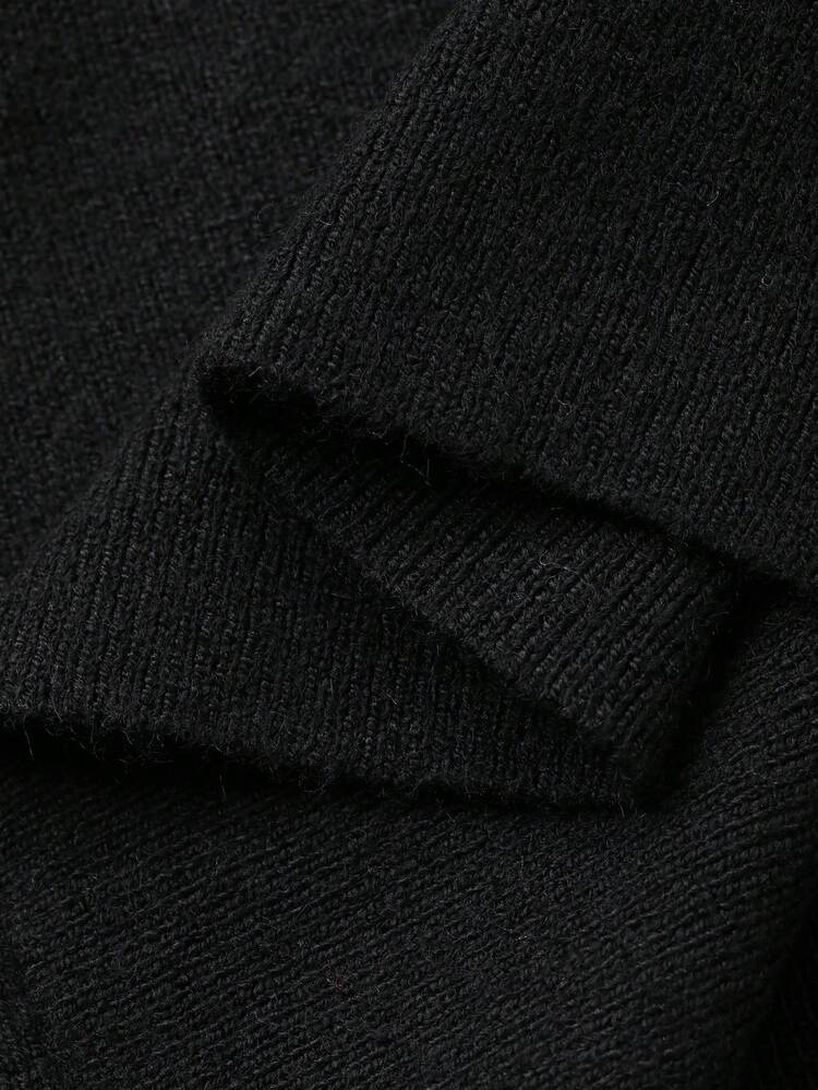 Women's Elegant Contrast Color Off Shoulder Bowknot Sweater, Autumn