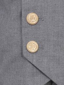 SHEIN 3pcs Boys Suit Set: Vest + Pants + Matching Grey Tie, Suitable For Stage Performance, Wedding - Grey - View 7