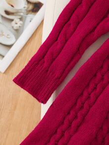 Tween Girls Sweater Dresses, Fashion Elegant Cute Bow Puff Sleeve Pullover Short Dress Girls Long Sleeve Dress Burgundy Kids Dress Wednesday Addams Red Kids Dress Girls Dress Winter