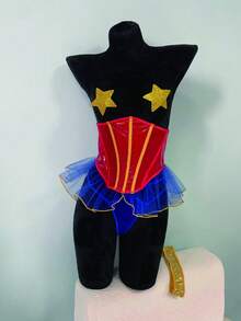 SpicyHot 5件万圣节性感透明网眼露背内衣套装 - 彩色 - 查看 7