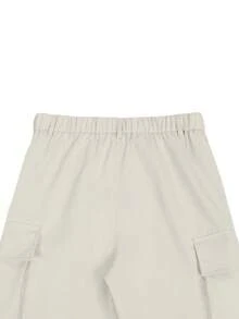 Manfinity Roughcore Men Multi-Pocket Casual Fashion Straight-Leg Utilitarian American Style Cargo Pants, Baggy Pants, Fall